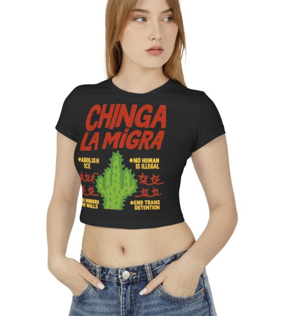 Chinga La Migra Abolish ICE Women's Baby Tee