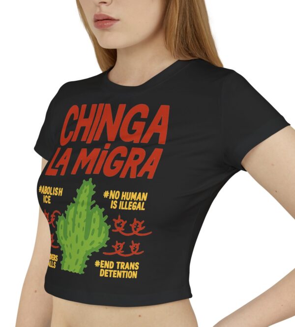 Chinga La Migra Abolish ICE Women's Baby Tee