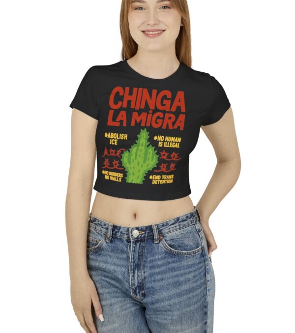 Chinga La Migra Abolish ICE Women's Baby Tee