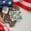 Chinga La Migra Funny Floral Sticker
