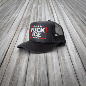 F*ck ICE Trucker Hat – Anti ICE Snapback Cap – Protest Hat – Immigration Rights Mesh Hat – Abolish ICE Political Headwear