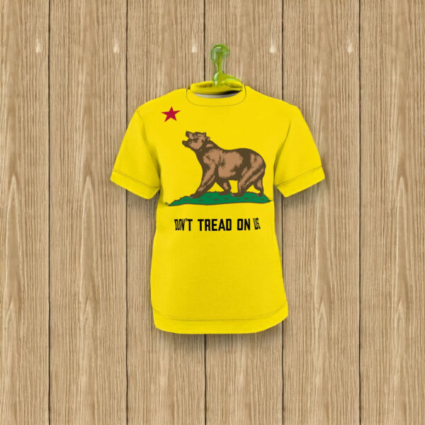Gadsden Flag California Bear Don't Tread On Us ICE Protest Shirt