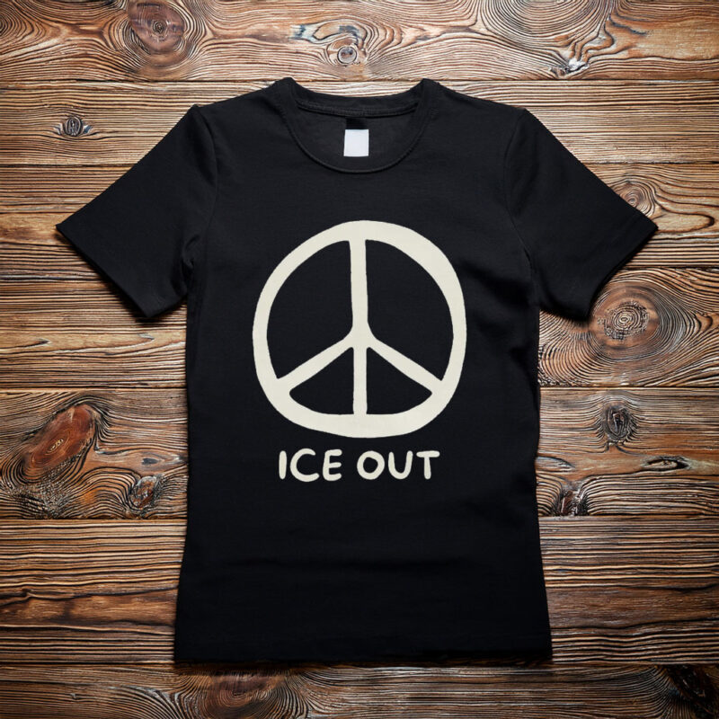 ICE Out Peace Symbol T-Shirt