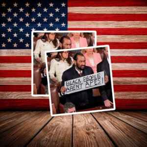 Anti Racism Car Decal – Black People Aren’t Apes Statement Sticker