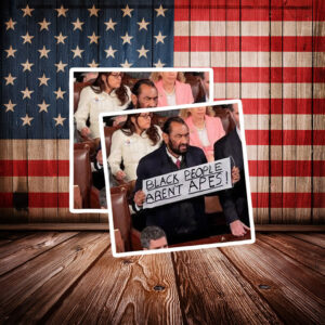 Anti Racism Car Decal – Black People Aren’t Apes Statement Sticker