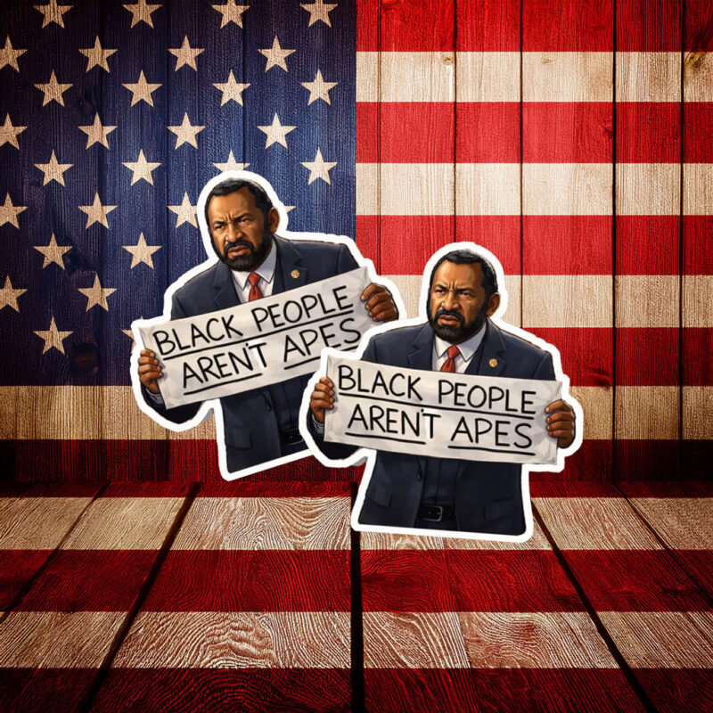 Black People Aren’t Apes Protest Sticker – Civil Rights Statement Decal