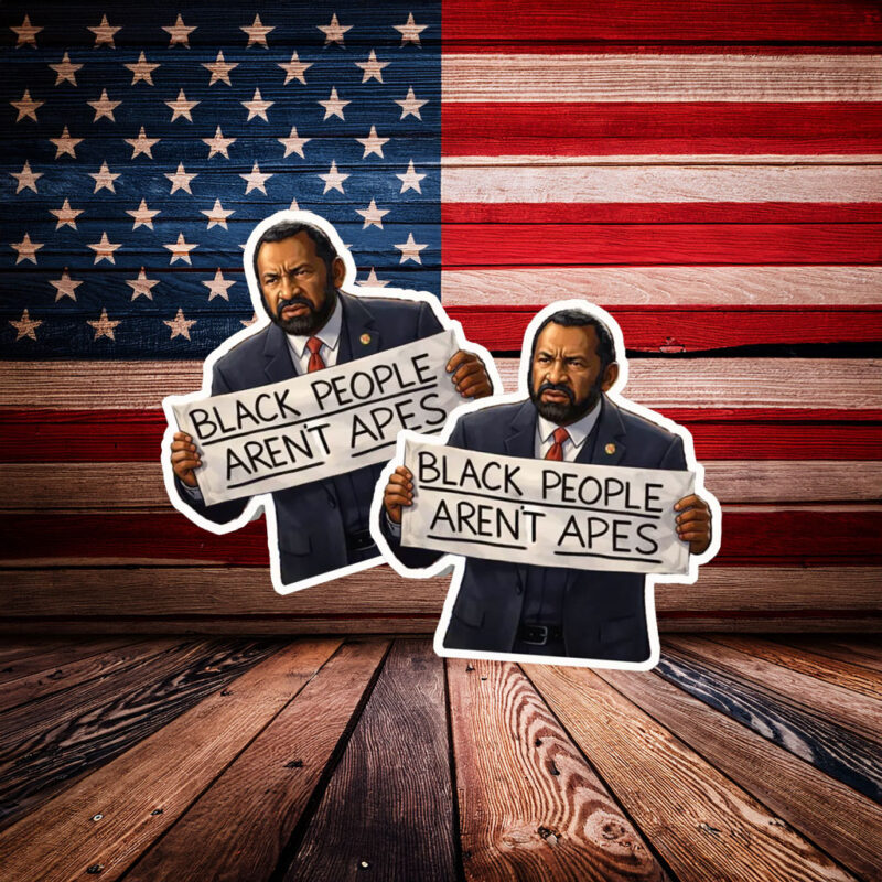 Black People Aren’t Apes Protest Sticker – Civil Rights Statement Decal
