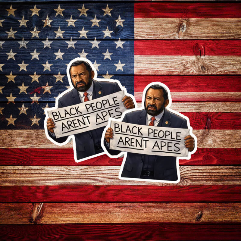 Black People Aren’t Apes Protest Sticker – Civil Rights Statement Decal