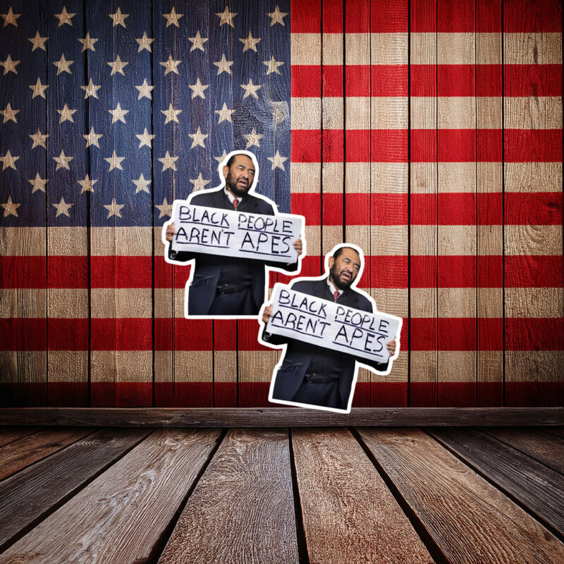 Black People Aren’t Apes Sticker – Protest Sticker
