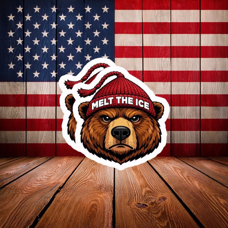 Melt The Ice Bear Sticker