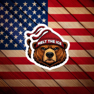 Melt The Ice Bear Sticker