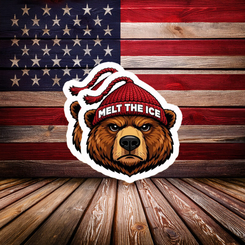 Melt The Ice Bear Sticker