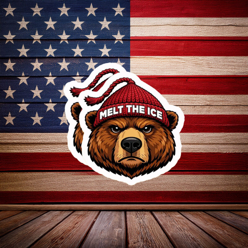 Melt The Ice Bear Sticker