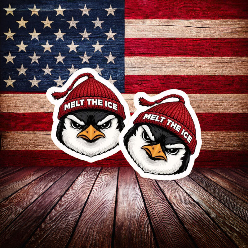 Melt The Ice Penguin Sticker