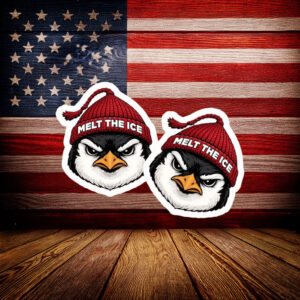 Melt The Ice Penguin Sticker
