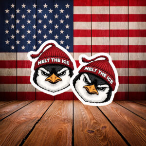 Melt The Ice Penguin Sticker