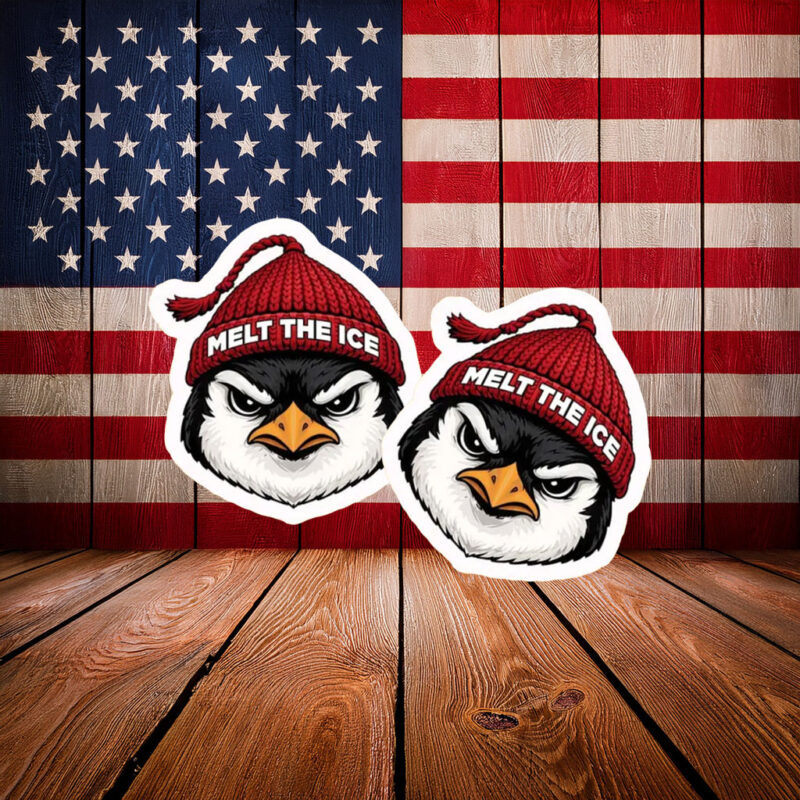 Melt The Ice Penguin Sticker