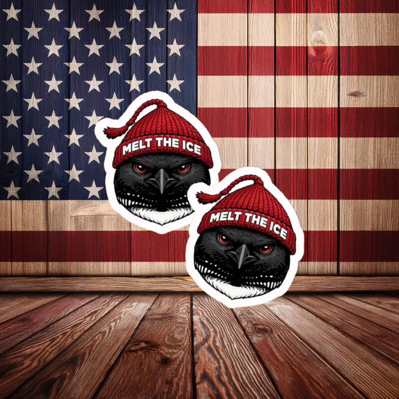 Melt The Ice Raven Sticker