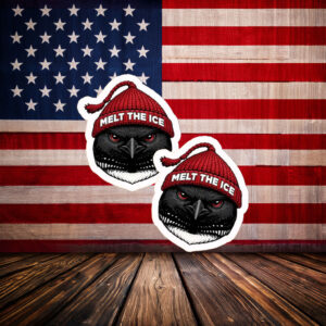 Melt The Ice Raven Sticker