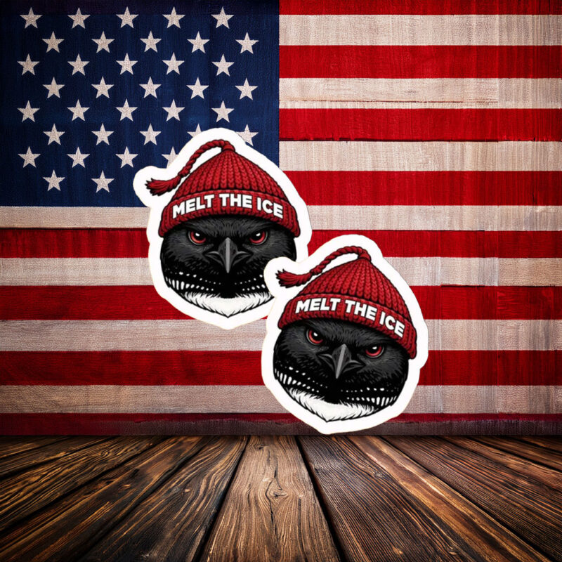 Melt The Ice Raven Sticker