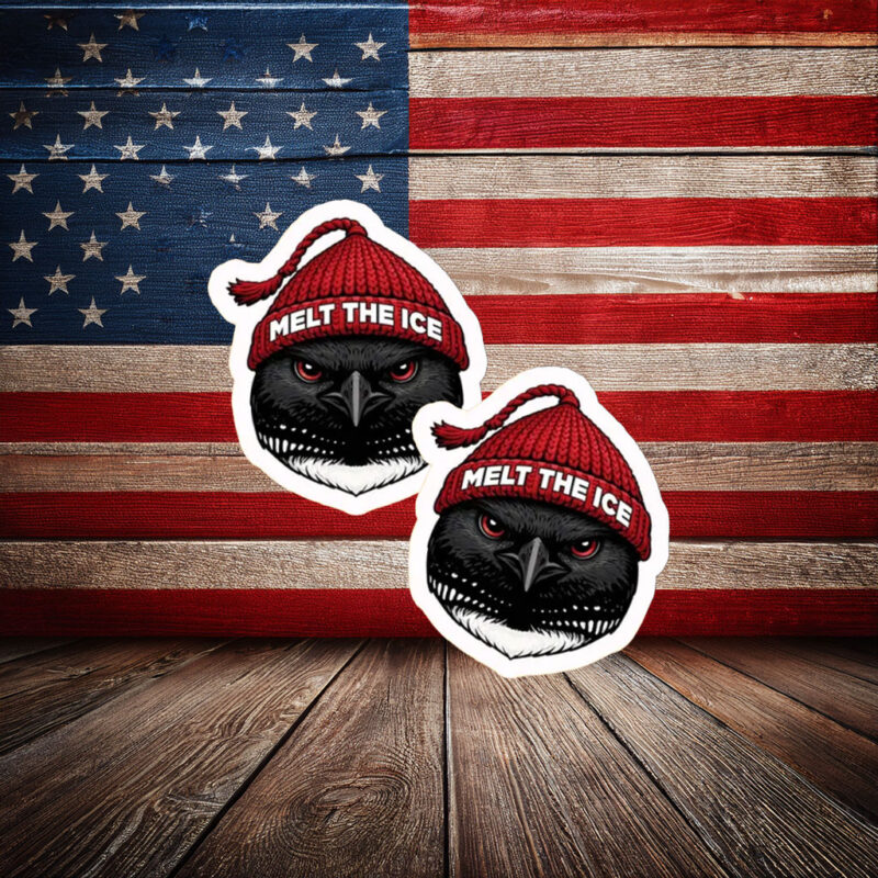 Melt The Ice Raven Sticker