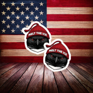 Melt The Ice Raven Sticker