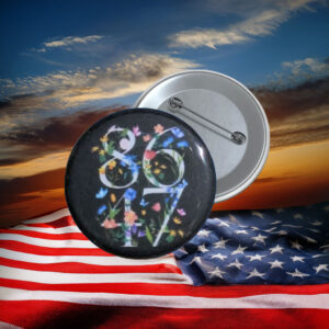 8647 Floral Anti-Trump Protest Pin