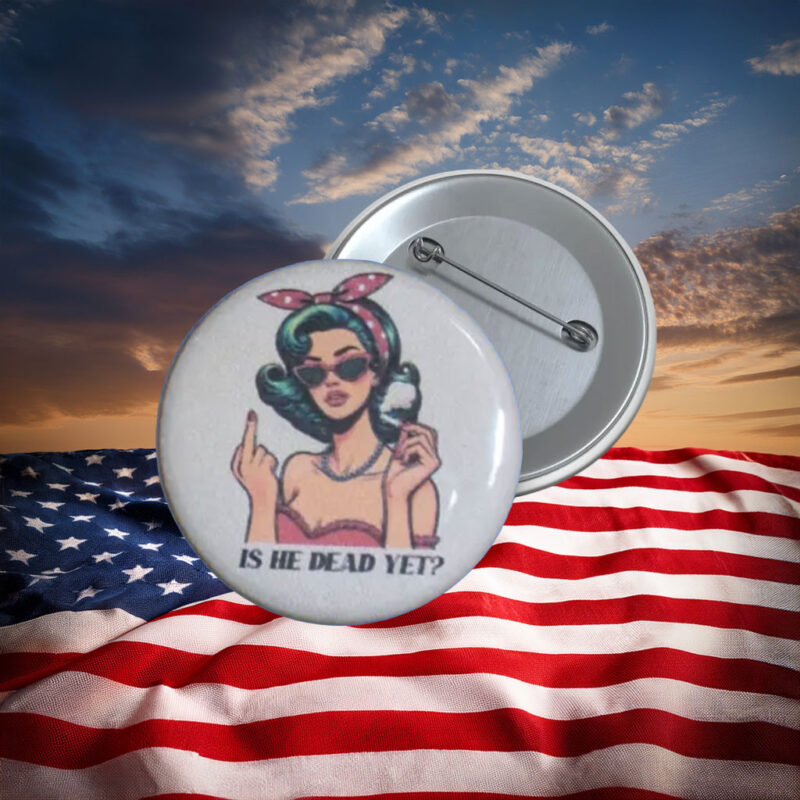 Accountability Now Retro Protest Pin