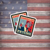 American Psycho Trump Parody Poster Sticker