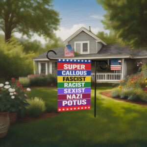 Anti Fascism Anti Trump Anti ICE Yard Flag