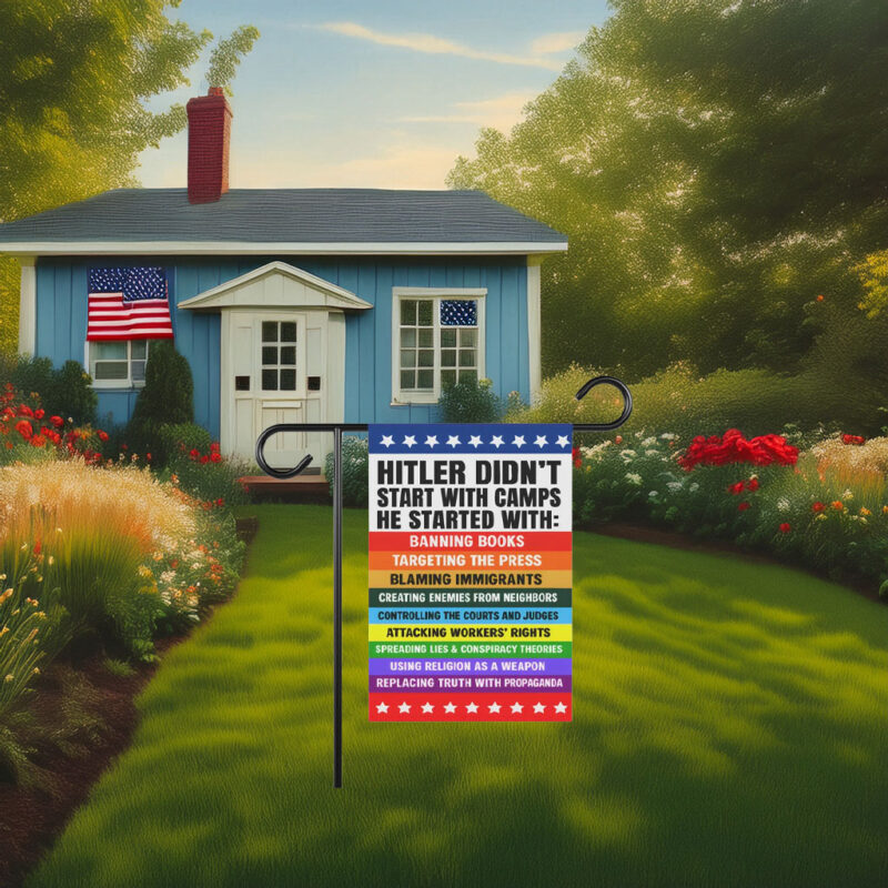 Anti Fascism Garden Flag