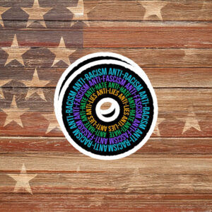Anti Racism Anti Fascism Equality Circle Sticker