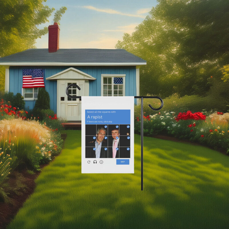 Anti-Trump Garden Flag