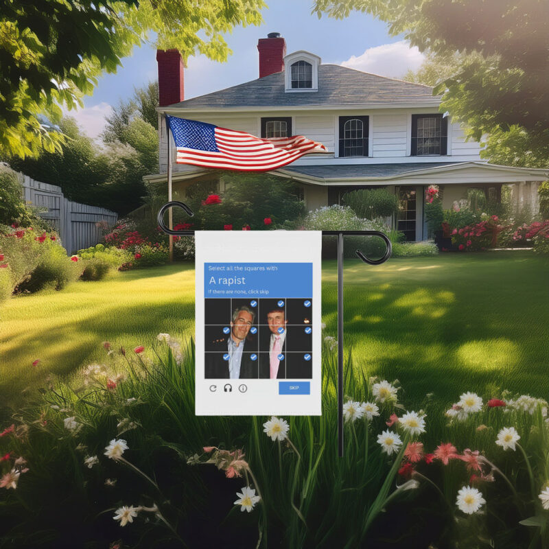 Anti-Trump Garden Flag