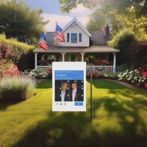 Anti-Trump Garden Flag