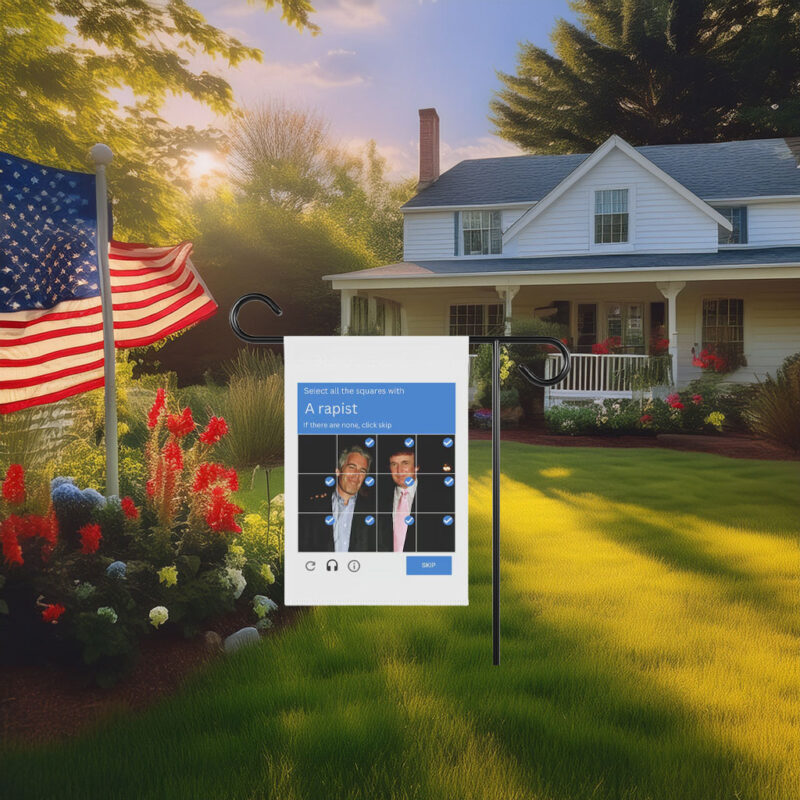 Anti-Trump Garden Flag