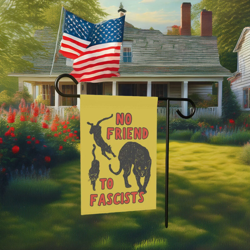 AntiFascist Flag – Black Cat Flag