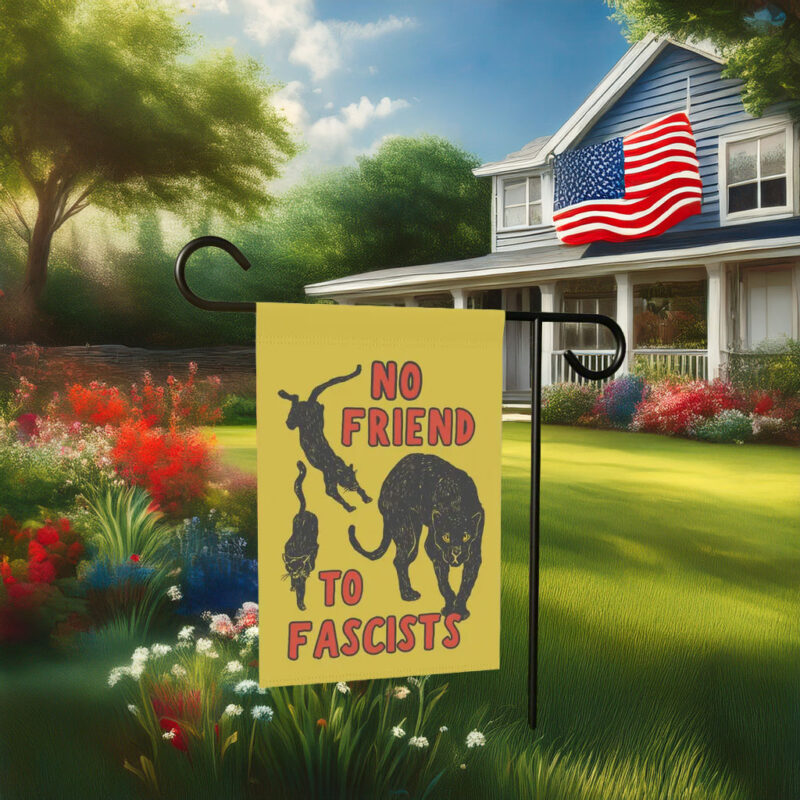 AntiFascist Flag – Black Cat Flag