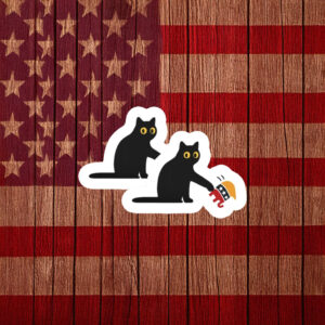 Black Cat Resist Sticker