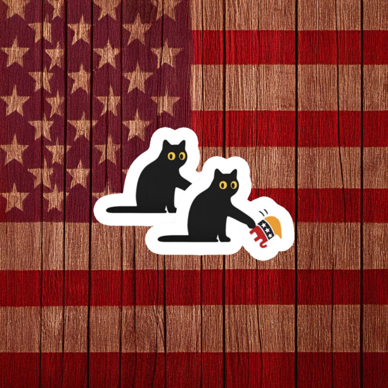 Black Cat Resist Sticker