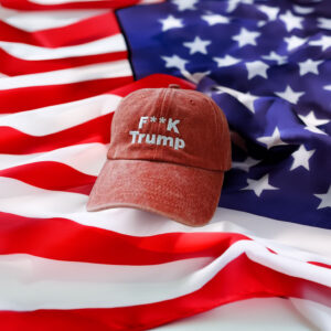 Embroidered F k Trump Cap