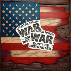 Epstein Don't Get Distracted Sticker