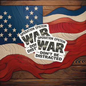 Epstein Don't Get Distracted Sticker