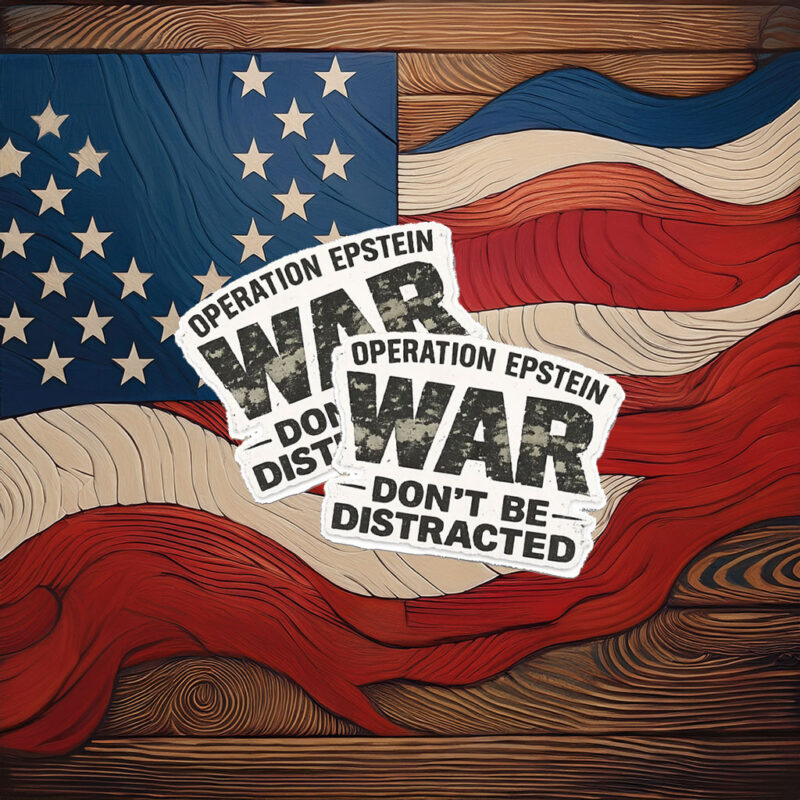 Epstein Don't Get Distracted Sticker