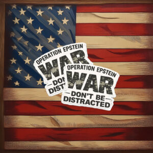 Epstein Don't Get Distracted Sticker