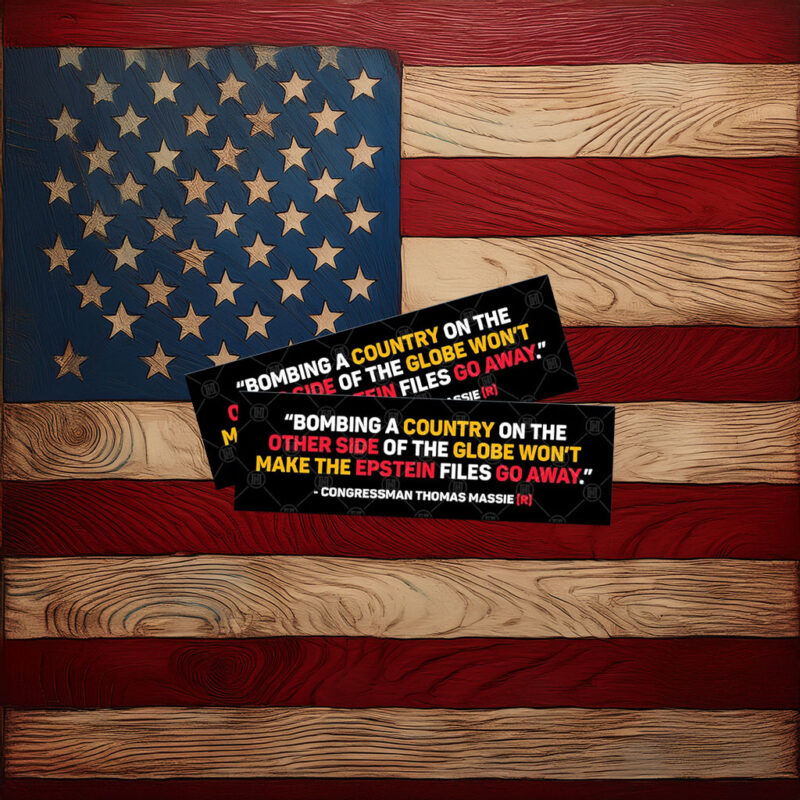 Epstein Files Won't Go Away, Anti Trump Sticker