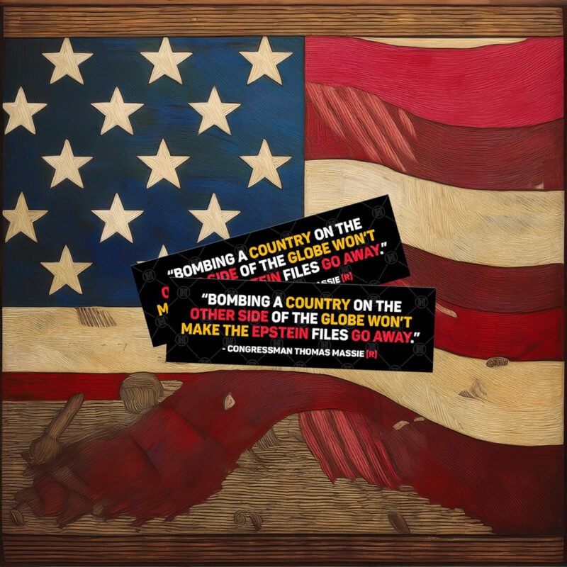 Epstein Files Won't Go Away, Anti Trump Sticker