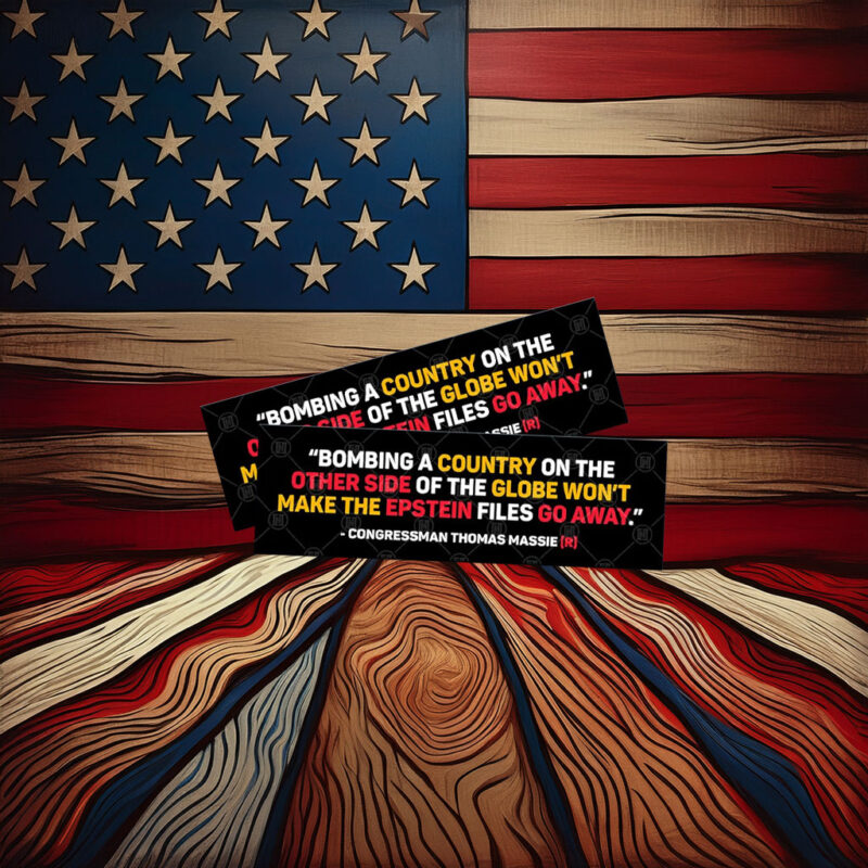 Epstein Files Won't Go Away, Anti Trump Sticker