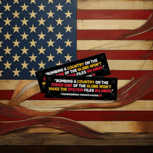 Epstein Files Won't Go Away, Anti Trump Sticker