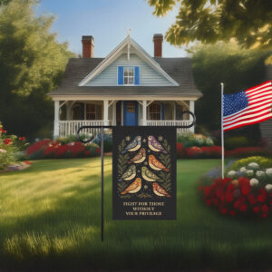 Fight for Those Without Your Privilege Winter Garden Flag